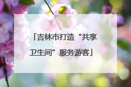 吉林市打造“共享卫生间”服务游客