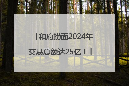 和府捞面2024年交易总额达25亿！