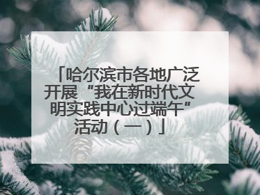 哈尔滨市各地广泛开展“我在新时代文明实践中心过端午”活动（一）