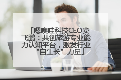 嗯噢哇科技CEO窦飞鹏：共创旅游专业能力认知平台，激发行业“自生长”力量