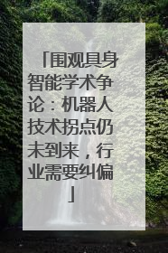 围观具身智能学术争论：机器人技术拐点仍未到来，行业需要纠偏