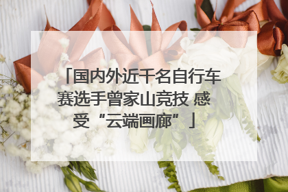 国内外近千名自行车赛选手曾家山竞技 感受“云端画廊”
