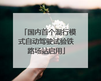 国内首个混行模式自动驾驶试验铁路场站启用