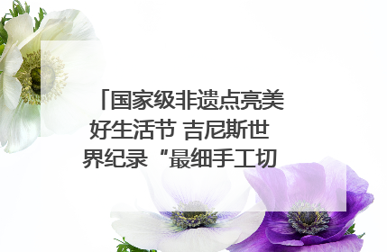 国家级非遗点亮美好生活节 吉尼斯世界纪录“最细手工切面”邀您来品！｜美好生活有“盐”味