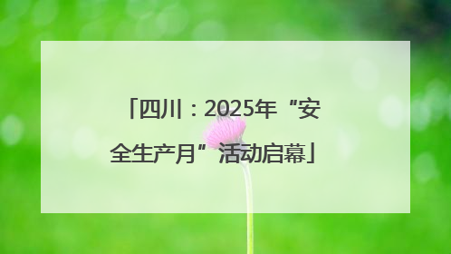 四川：2025年“安全生产月”活动启幕