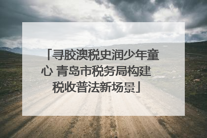 寻胶澳税史润少年童心 青岛市税务局构建税收普法新场景