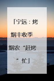 宁远：烤烟丰收季 烟农“赶烤”忙
