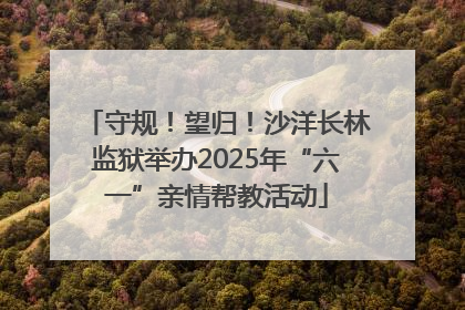 守规！望归！沙洋长林监狱举办2025年“六一”亲情帮教活动