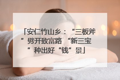 安仁竹山乡：“三板斧”劈开致富路 “新三宝”种出好“钱”景