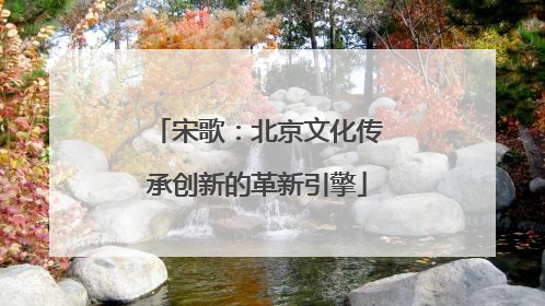 宋歌：北京文化传承创新的革新引擎