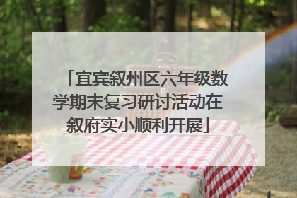 宜宾叙州区六年级数学期末复习研讨活动在叙府实小顺利开展