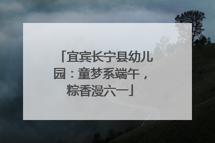 宜宾长宁县幼儿园：童梦系端午，粽香漫六一