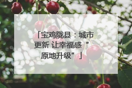 宝鸡陇县：城市更新 让幸福感“原地升级”