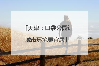 天津：口袋公园让城市环境更宜居
