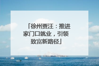 徐州贾汪：推进家门口就业，引领致富新路径