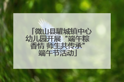 微山县驩城镇中心幼儿园开展“端午粽香情 师生共传承”端午节活动