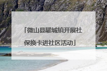 微山县驩城镇开展社保换卡进社区活动