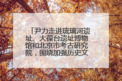 尹力走进琉璃河遗址、大葆台遗址博物馆和北京市考古研究院，围绕加强历史文化名城保护调研