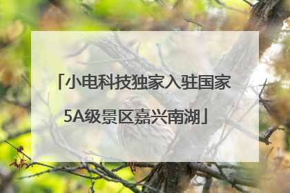 小电科技独家入驻国家5A级景区嘉兴南湖