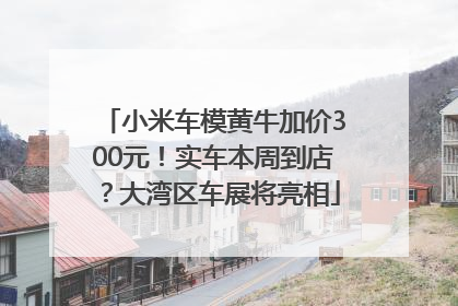 小米车模黄牛加价300元！实车本周到店？大湾区车展将亮相