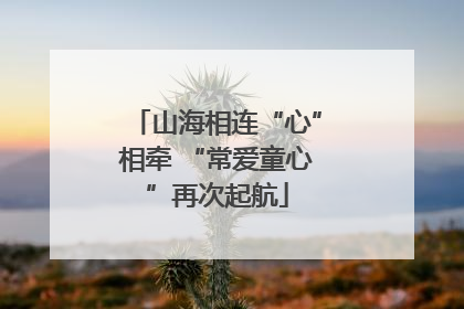 山海相连“心”相牵 “常爱童心”再次起航