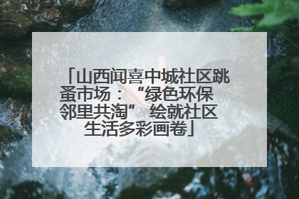 山西闻喜中城社区跳蚤市场：“绿色环保 邻里共淘” 绘就社区生活多彩画卷