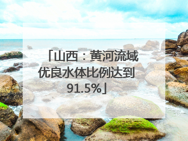 山西：黄河流域优良水体比例达到91.5%