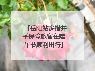 岳阳站多措并举保障旅客在端午节顺利出行