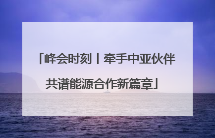 峰会时刻丨牵手中亚伙伴 共谱能源合作新篇章