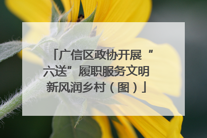广信区政协开展“六送”履职服务文明新风润乡村（图）