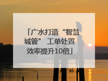 广水打造“智慧城管” 工单处置效率提升10倍