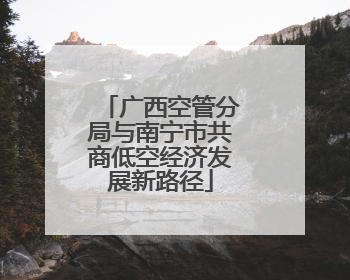 广西空管分局与南宁市共商低空经济发展新路径