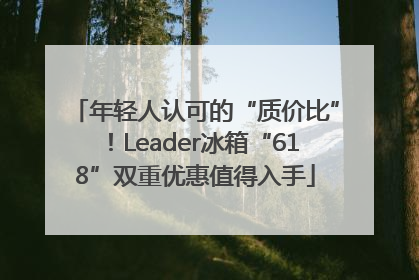 年轻人认可的“质价比”！Leader冰箱“618”双重优惠值得入手