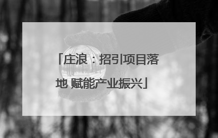 庄浪：招引项目落地 赋能产业振兴