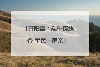 开阳县：端午粽飘香 军民一家亲
