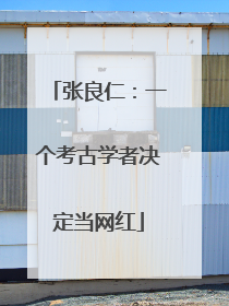 张良仁：一个考古学者决定当网红