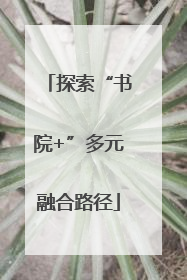 探索“书院+”多元融合路径