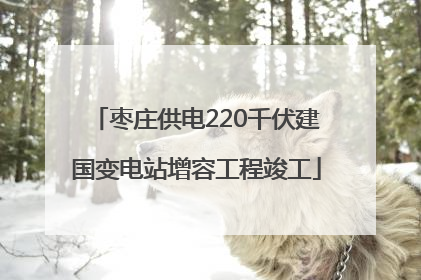 枣庄供电220千伏建国变电站增容工程竣工