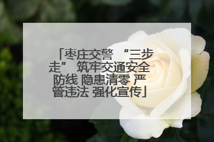 枣庄交警 “三步走” 筑牢交通安全防线 隐患清零 严管违法 强化宣传