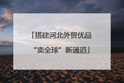 搭建河北外贸优品“卖全球”新通道