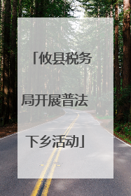 攸县税务局开展普法下乡活动