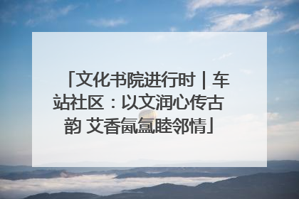文化书院进行时｜车站社区：以文润心传古韵 艾香氤氲睦邻情