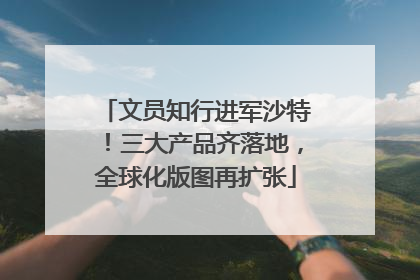 文员知行进军沙特！三大产品齐落地，全球化版图再扩张