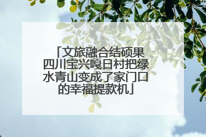 文旅融合结硕果 四川宝兴嘎日村把绿水青山变成了家门口的幸福提款机
