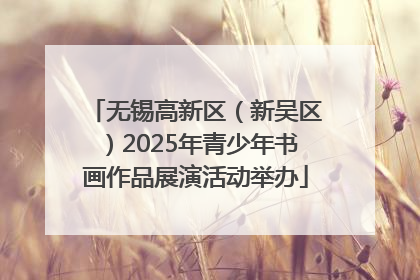 无锡高新区（新吴区）2025年青少年书画作品展演活动举办