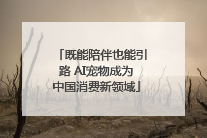 既能陪伴也能引路 AI宠物成为中国消费新领域