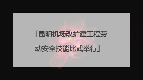 昆明机场改扩建工程劳动安全技能比武举行