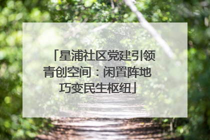 星浦社区党建引领青创空间：闲置阵地巧变民生枢纽