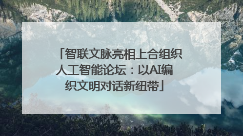 智联文脉亮相上合组织人工智能论坛：以AI编织文明对话新纽带