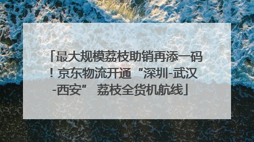 最大规模荔枝助销再添一码！京东物流开通“深圳-武汉-西安” 荔枝全货机航线